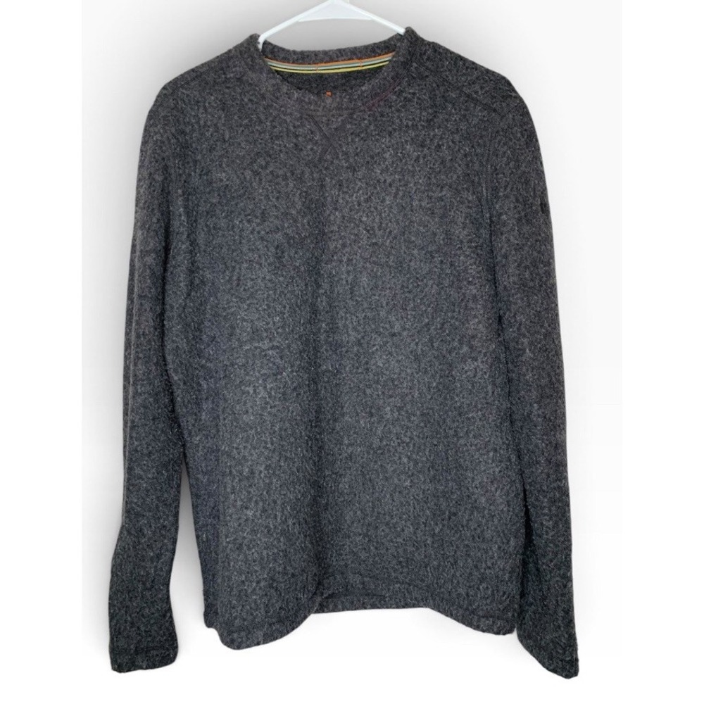 Smartwool Mens Fleece Crew Neck Pullover Sweater Wool Blend Knit Outdoor Staple